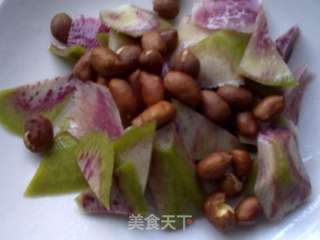 凉拌花生萝卜皮的做法步骤:5