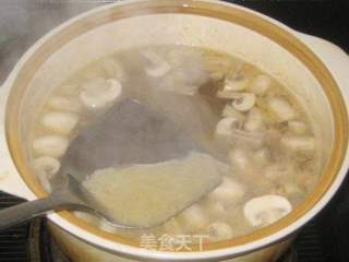 草鸡蘑菇汤的做法步骤:7