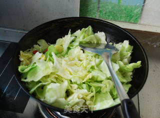 手撕包菜的做法步骤:4