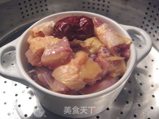 冬笋蒸鸡的做法步骤:4