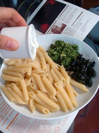 杏仁青酱黑豆通心粉的做法步骤:8