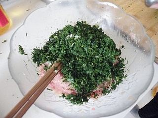 鸡汤荠菜馄饨的做法步骤:5