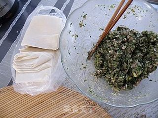 鸡汤荠菜馄饨的做法步骤:9