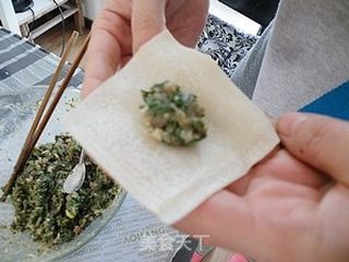 鸡汤荠菜馄饨的做法步骤:10