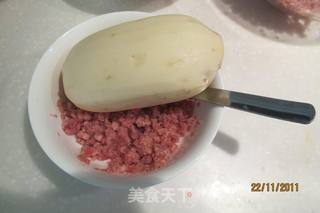 私家肉馅藕的做法步骤：1