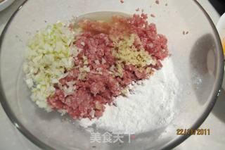 私家肉馅藕的做法步骤：2