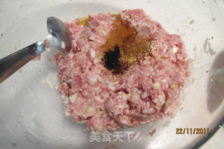 私家肉馅藕的做法步骤:3