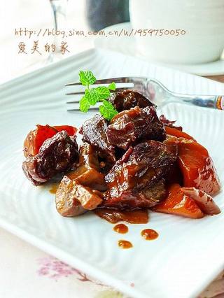 冬天里一道迷人的西式养身菜----红酒烩牛肉的做法步骤:12