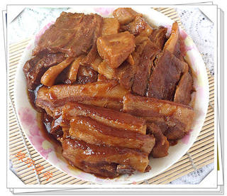 面筋扣肉的做法步骤:11