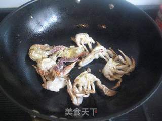 梭子蟹杂蔬面的做法步骤:4