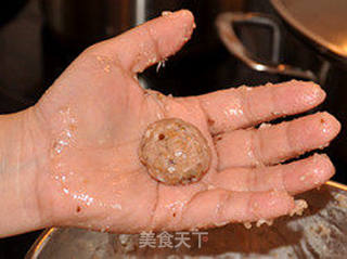 香菇肉丸的做法步骤:3