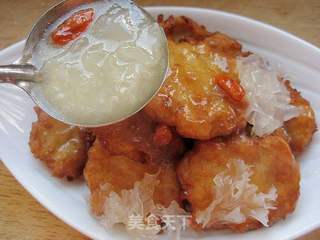 【冬季养生菜】—糖汁雪耳梨饼的做法步骤:14