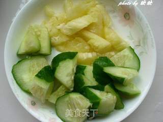 菠萝鸡胗的做法步骤:4