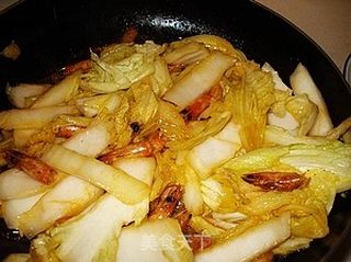 大白菜炖虾的做法步骤:6