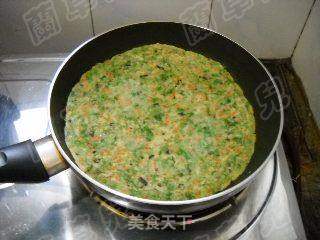 荠菜胡萝卜饼的做法步骤:8