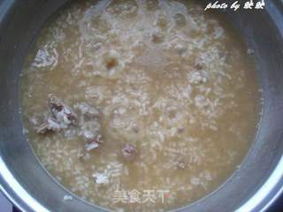 养生粥——茼蒿牛肉粥的做法步骤:5