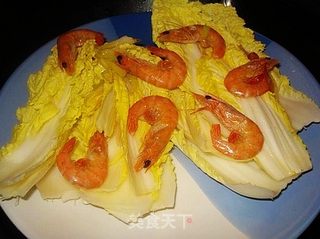 大白菜鸡汤蒸虾的做法步骤：5