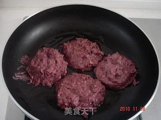 奶酪紫薯饼的做法步骤：3