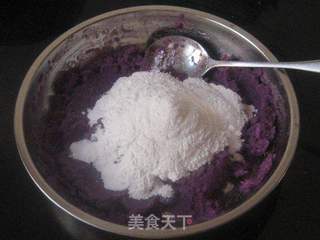 酒酿紫薯汤圆的做法步骤:4