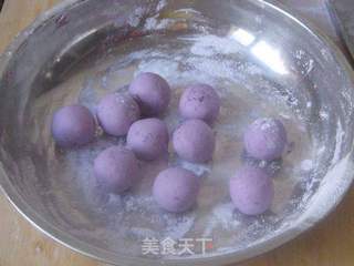 酒酿紫薯汤圆的做法步骤:6