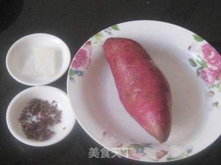 桂花冰糖紫薯汤的做法步骤:2