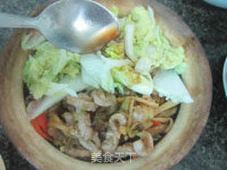 榨菜肉丝煲仔饭的做法步骤:16