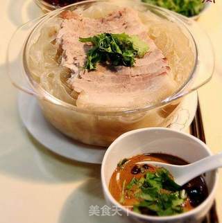 原汁原味儿“酸菜粉条汆白肉”的做法步骤：17