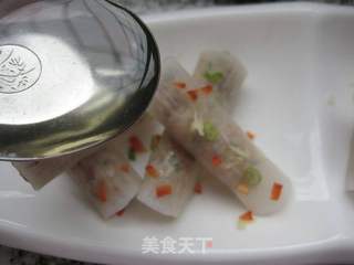 三鲜萝卜卷的做法步骤:13