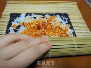 小文子出品~~【辣味火腿肉松寿司】的做法步骤:6