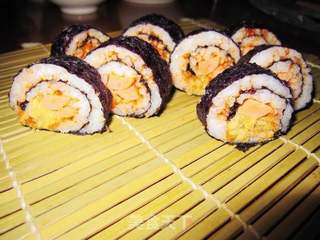 小文子出品~~【辣味火腿肉松寿司】的做法步骤:8