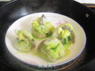 鲜虾白菜包的做法步骤:16