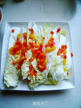 丝丝入味素菜也能很出彩----蒜香粉丝蒸白菜的做法步骤:9