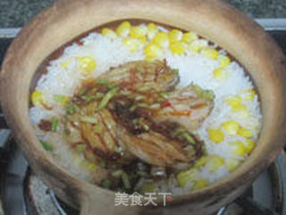 XO酱鲍鱼煲仔饭的做法步骤:10