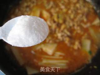 韩式肥牛萝卜锅的做法步骤:10