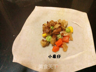 参赛作品【五福黄金袋】的做法步骤：5