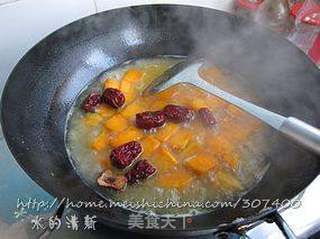 温中补气*健脾养颜【山药红枣南瓜汤】的做法步骤:5