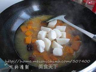 温中补气*健脾养颜【山药红枣南瓜汤】的做法步骤:6