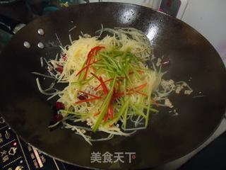 青椒土豆丝的做法步骤：9