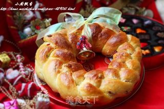 【圣诞花环面包】---给节日一个惊喜的做法步骤:17