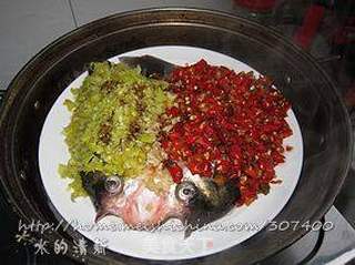 正宗湘菜,没有三碗米饭不过岗—开胃双椒鱼头的做法步骤:8