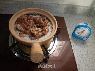 煲仔豉汁排骨饭的做法步骤:11