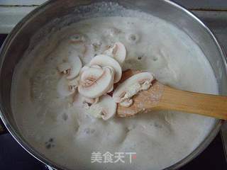 培根奶油蘑菇汤的做法步骤:5
