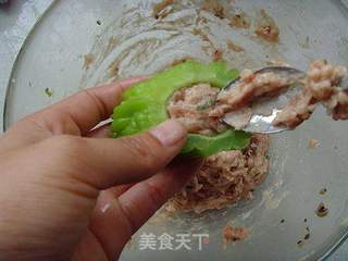 苦瓜酿的做法步骤:6