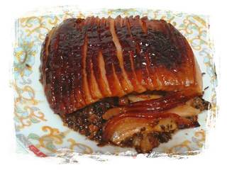 爱死馋死恨死···梅菜扣肉(重庆烧白)的做法步骤:7