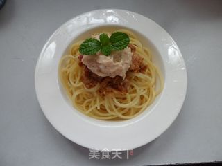 培根金枪鱼意面的做法步骤:12