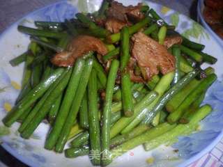 蒜苔炒肉的做法步骤：7