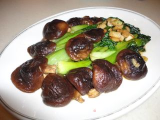 香菇扒油菜的做法步骤：7