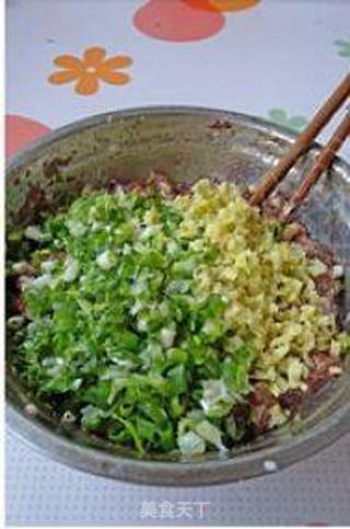 鲜美的大个馄饨。【芹菜猪肉馅馄饨】的做法步骤:4