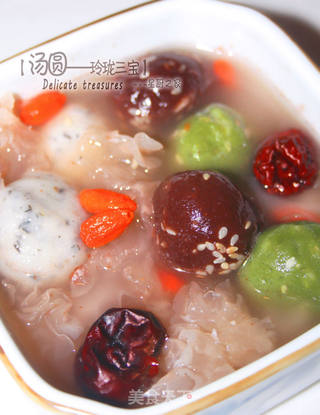 玲珑三宝汤圆的做法步骤:17