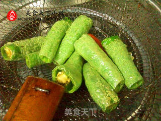 【经典家常菜】豆豉虎皮尖椒的做法步骤:3